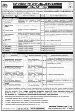 Govt Health Department Sindh Jobs 2018 Apply Online