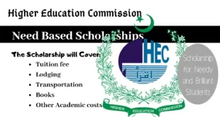 HEC Need Based Scholarship 2022 Last Date