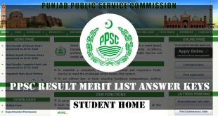 PPSC Result 2022 Detail Marks Sheet Download by CNIC