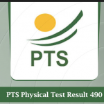 PTS Physical Test Result 2024 www.pts.org.pk